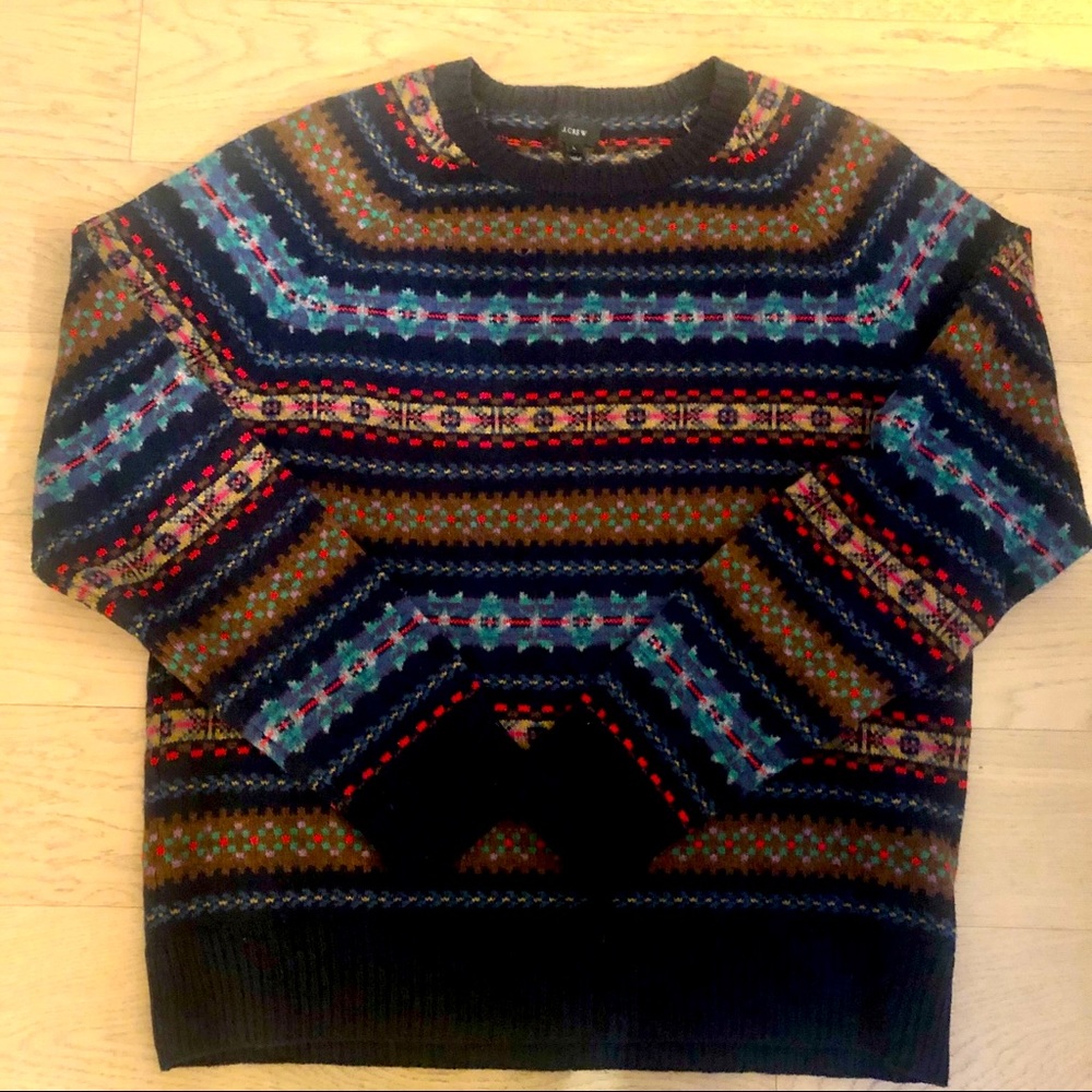 J.Crew 100% Wool “Holiday” Sweater